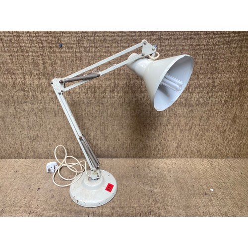 671 - Vintage off-white anglepoise lamp.