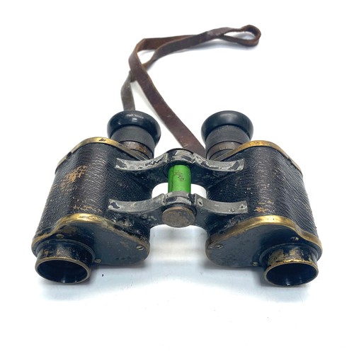 812 - WW1 British Binoculars Prismatic No3 (MkII) x 6. Maker marked and dated 