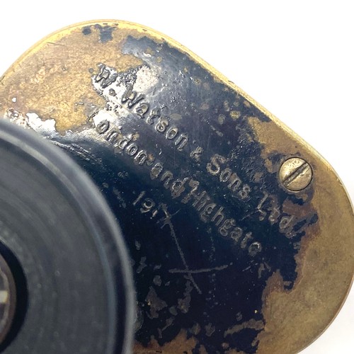 812 - WW1 British Binoculars Prismatic No3 (MkII) x 6. Maker marked and dated 