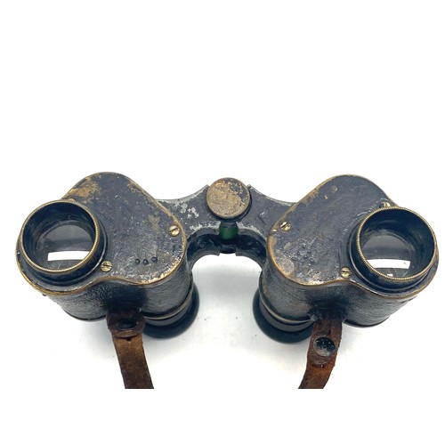 812 - WW1 British Binoculars Prismatic No3 (MkII) x 6. Maker marked and dated 