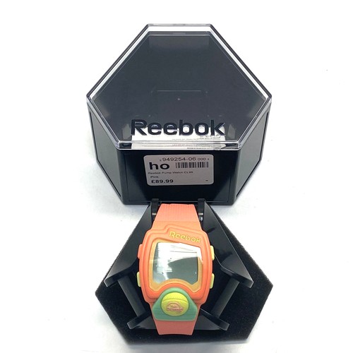 683 - Reebok pump watch CL99 pink.