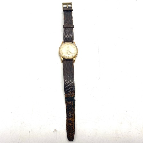 819 - 9ct gold Tudor dress watch, case hallmarked and with correct RW&C (working but crown stem snapped). ... 