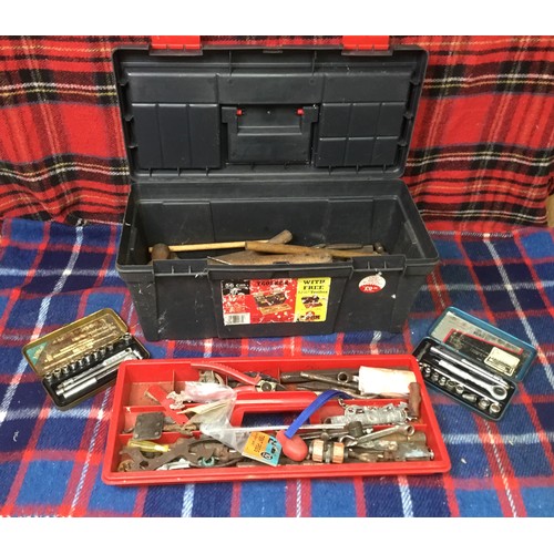 140 - Big Jim toolbox including contents