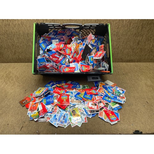 121 - large collection of match attack football cards.