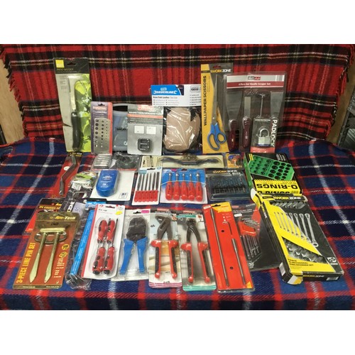 147 - A selection of retail packaged tools