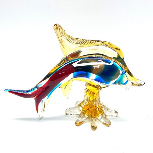 702 - stunning vintage murano glass marlin fish.