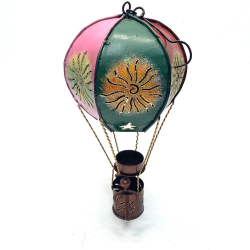 705 - steam punk ornamental tin hot air balloon.