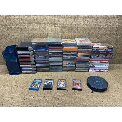 155 - large collection of cds, dvd, and PlayStation 1 & 2 including tom jones and stereophonics.
