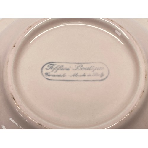 710 - Stunning vintage Tiffany boutique ceramic bowl.