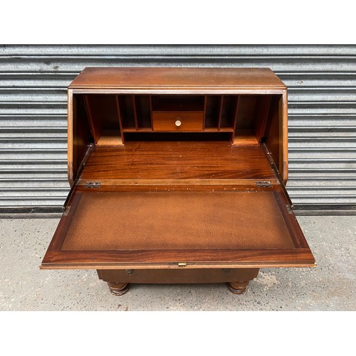 206 - Lebus furniture writing bureau with a fold down shelf.