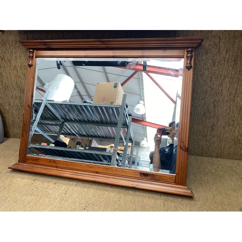 245 - decul bevel edged mantle mirror 100x82cm.