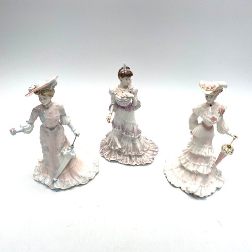 742 - 3 Coalport figurines 1 