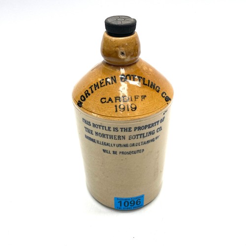 1096 - Northern Bottling Co, Cardiff 1919, earthenware flagon.