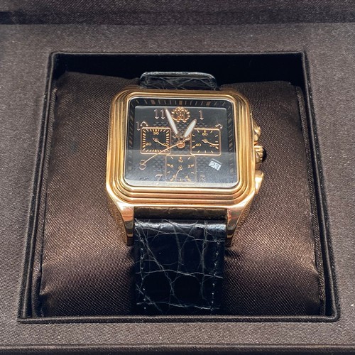 849 - Roberto Cavalli mens venom chronograph watch.