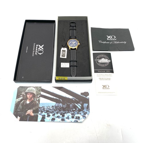 855 - XO Retro military DNA watch (contains parts from a M1 Abram battle tank).