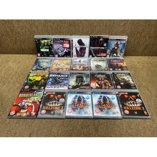 1111 - 20 Sony PlayStation PS3 Sci-Fi Futuristic Combat Games Certificate 15 to 18 including Bioshock, Bord... 