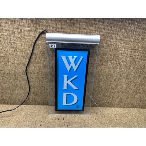 311 - Light up WKD sign.