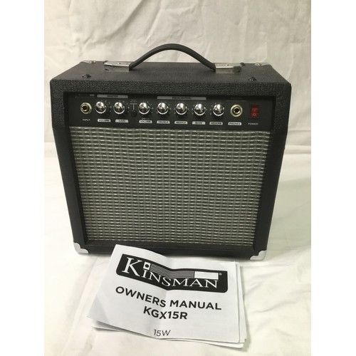 165 - Kinsman guitar amp with reverb model number KGX15R