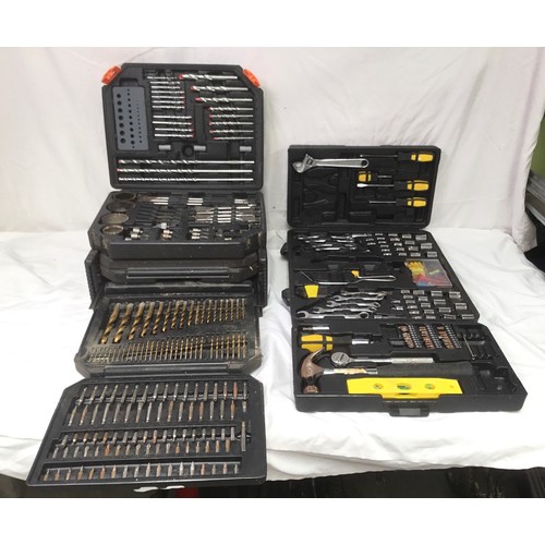 320 - Two cases of tools including hole saws, drills and auger bits
