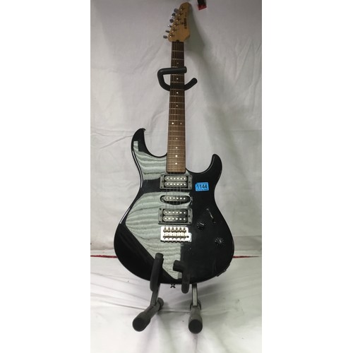 1144 - Yamaha electric guitar ERG121 with stand