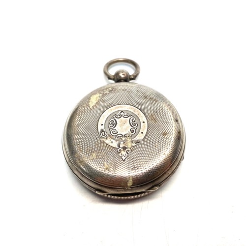 889 - Silver pocket watch by C H Flooks Merthyr and Pontypridd.