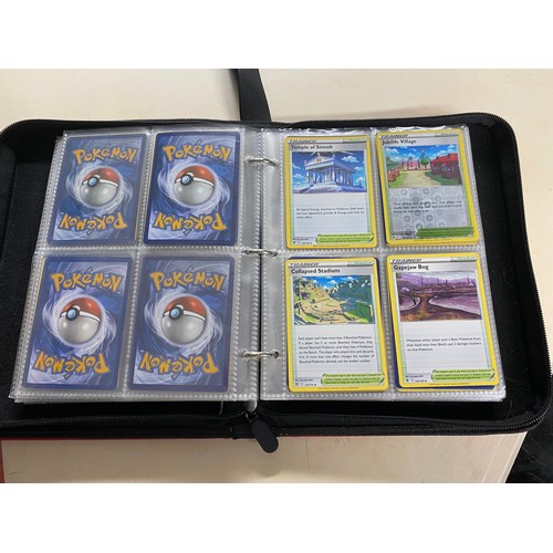 606 - Collection of pokemon cards, tins and collectors book.