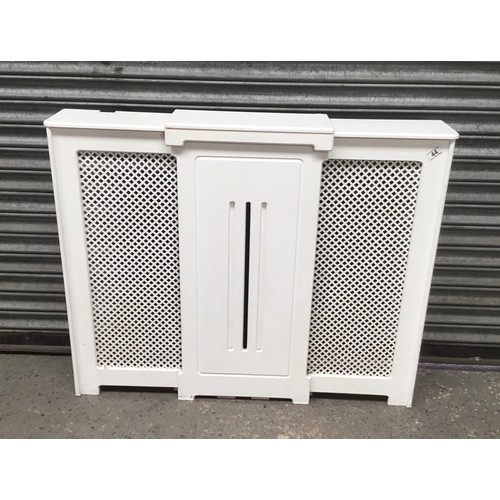 44 - White Radiator cover  111x90cm.