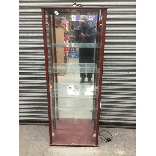 46 - Display cabinet 4 shelf 170x64cm.