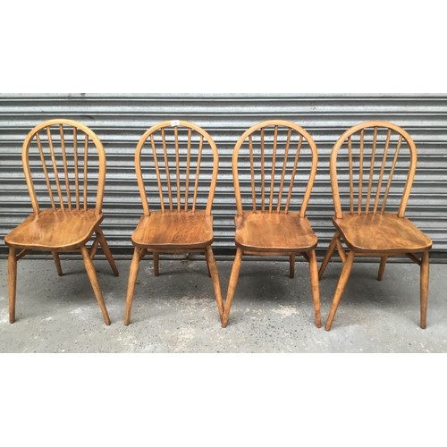 78 - Four wooden farmhouse style chairs