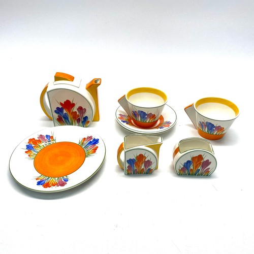 618 - Limited edition Clarice Cliff reproduction tea set.