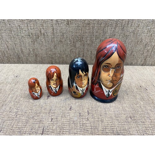 652 - The Beatles russian doll set.