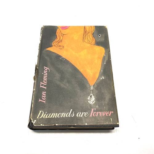 655 - Ian Fleming 1st Edition UK Diamonds Are Forever 1956. First published 1956 damage to the dust jacket... 