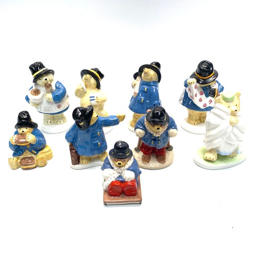 660 - collection of coalport paddington bear.