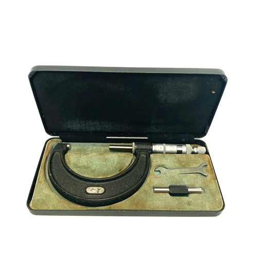 663 - vintage moore & wright outside micrometer 2-3.