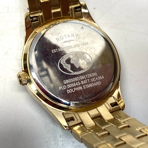 867 - rotary watch est switzerland 1895 GB03092/06(12639) PLO:005643-BATT;UC+364 Dolphin Standard boxed wo... 