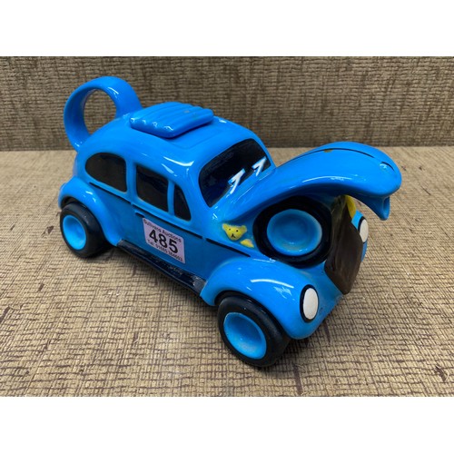 485 - vintage VW beetle style car tea pot.