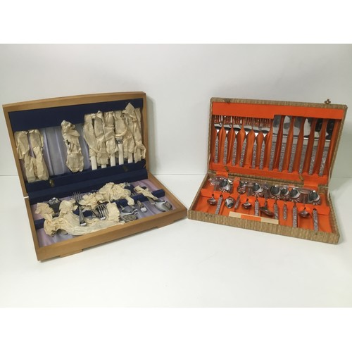 494 - Two boxed cutlery sets