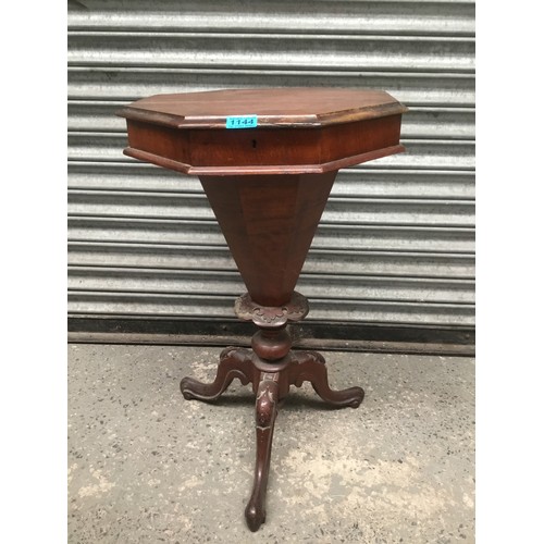 1144 - Victorian sewing table and work platform