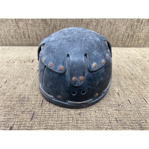 645 - Vintage Welsh coal miners helmet 1950s.