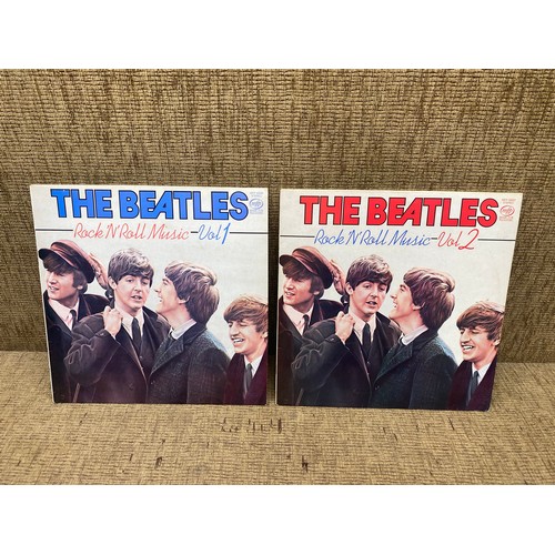 1140 - The Beatles: Rock 'N Roll Music Vol.1 And Vol.2 Vinyl LP Records.