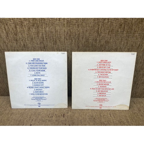 1140 - The Beatles: Rock 'N Roll Music Vol.1 And Vol.2 Vinyl LP Records.