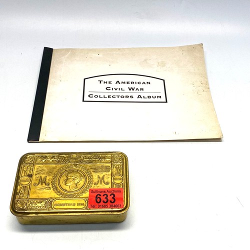 633 - The American Civil War Collectors Album Cigarette Cards and a Reproduction Military Cigarette box, C... 