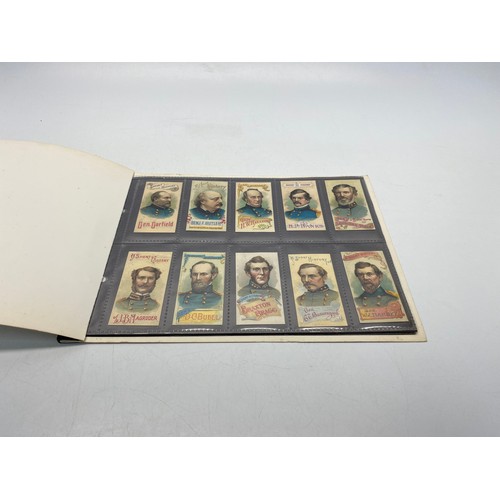 633 - The American Civil War Collectors Album Cigarette Cards and a Reproduction Military Cigarette box, C... 