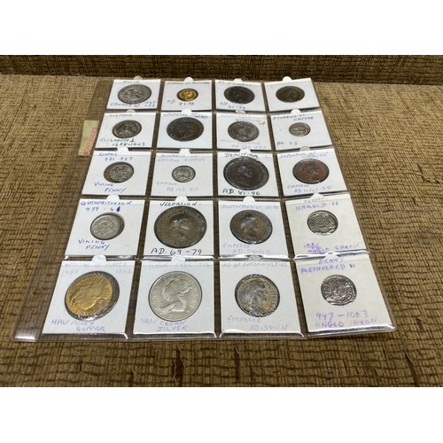 678 - Large quantity of coins including Roman metal detecting finds and reproductions (from a private coll... 