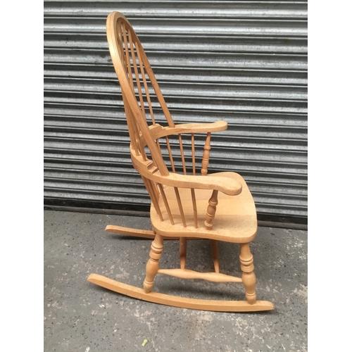 685 - Solid pine rocking chair