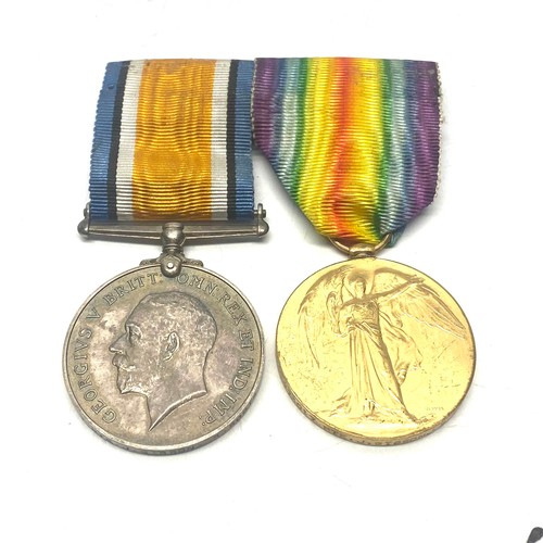 913 - Two WW1 Medals, a British War Medal and  Victory,  awarded to Pte J Gibson Royal Scotts  273017 Roya... 