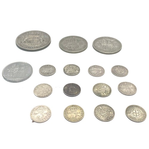 922 - Collection of mostly silver and half-silver coins