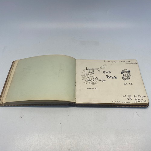 941 - album from ww1 poems and sketches from soldiers and family.