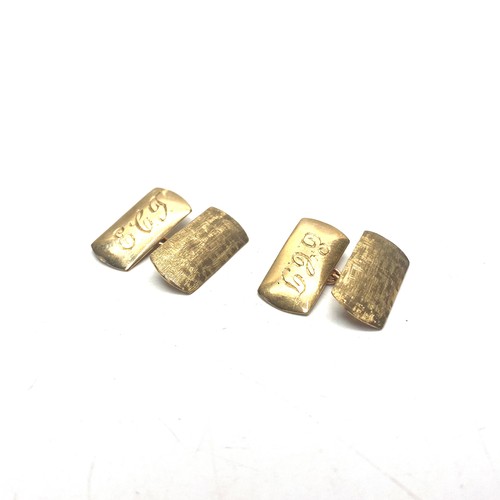 953 - Pair of 9ct gold cufflinks 3.5g