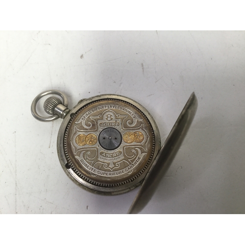 964A - Hebdomas patent 8 day pocket watch